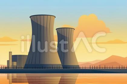 原子力発電所のイラスト