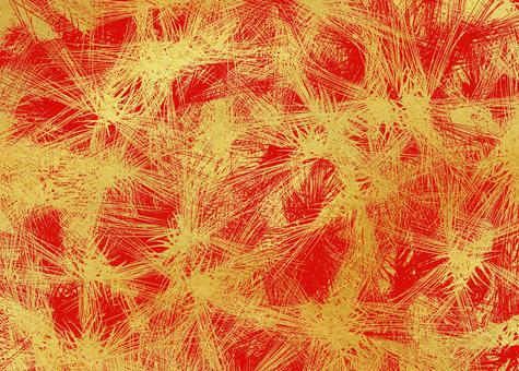 金色の松葉の和柄背景 松葉,松の葉,模様,柄,文様,パターン,地紋,和風,日本,金色のイラスト素材