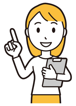  ロングヘア女性(黄)-210-バスト