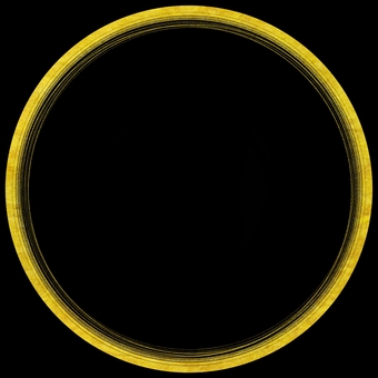 シンプルなゴールドのアイコンリング ゴールド,金,アイコン,リング,アイコンリング,手書き,手描き,フリー,無料,かわいいのイラスト素材