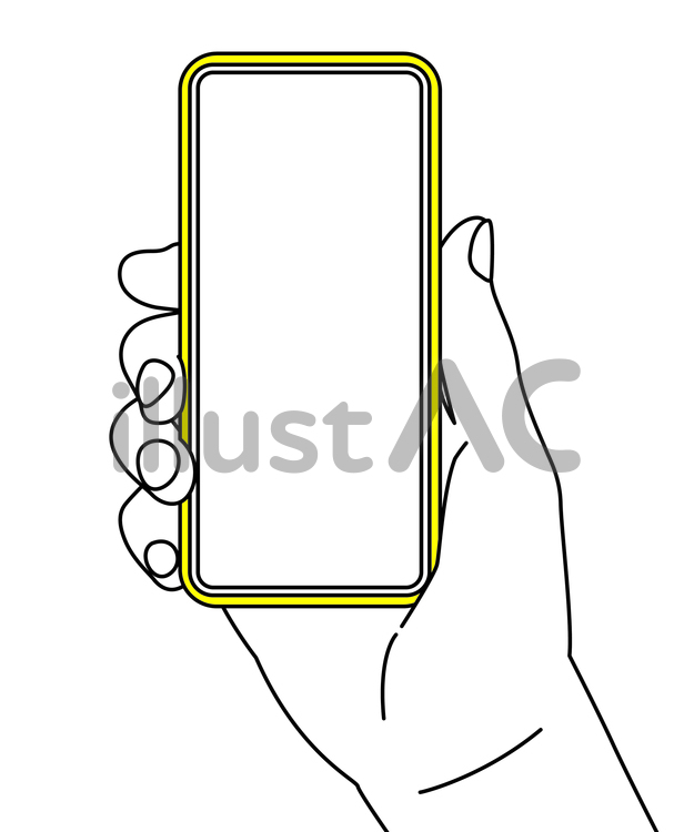 スマホを握る手 スマホ,手,スマートフォンのイラスト素材