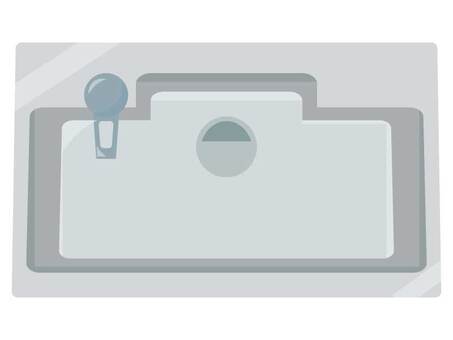 シンク シンク,流し台,台所,水回り,蛇口,水道,洗い場,ステンレス,アイコンのイラスト素材