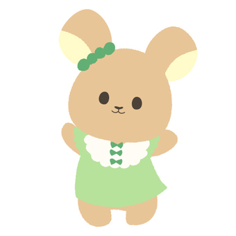 ミニくまちゃん ライトグリーン