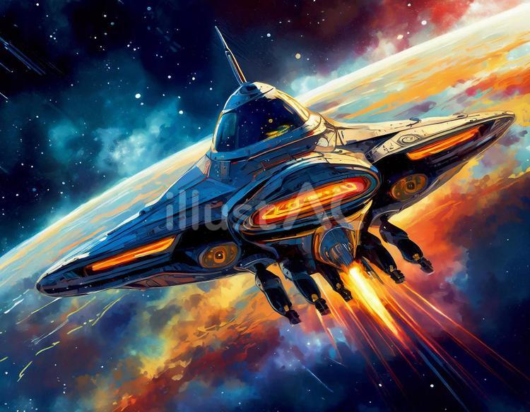 宇宙船 宇宙船 宇宙船,スペースシップ,未来のイラスト素材