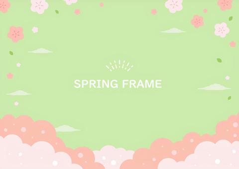 春の桜の背景、桜イラスト 春の桜の背景、桜イラスト 桜,さくら,春,花,桜の花,背景,フレーム,花びら,手描き,おしゃれのイラスト素材