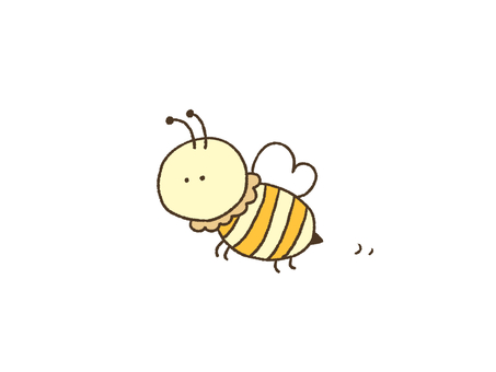 Illustration, bee, jump, a bee, 