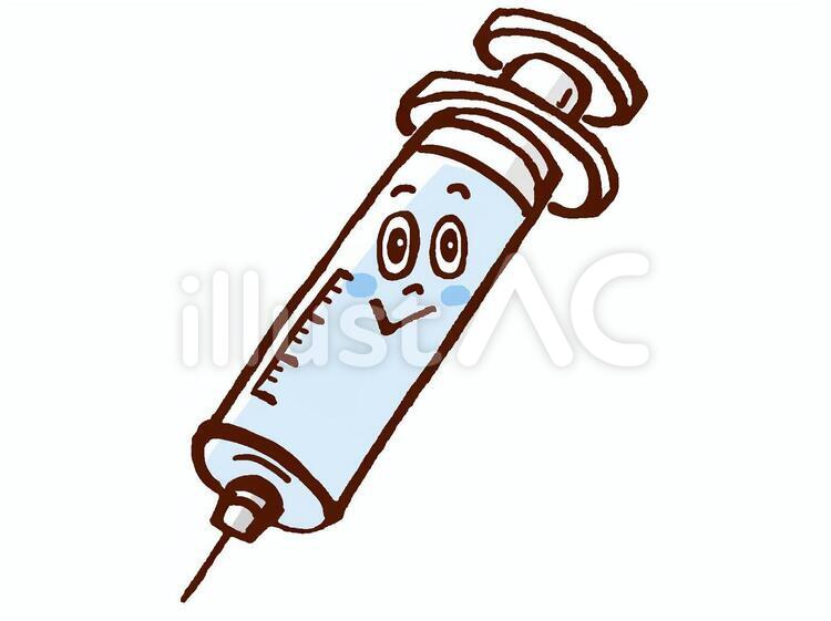注射器 注射器,注射,予防のイラスト素材