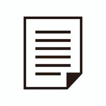 シンプルな書類のイラスト 書類,ファイル,紙のイラスト素材
