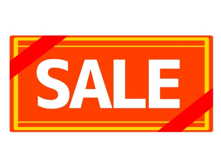 SALEのアイコン　クーポン券　バナー sale,セール,バーゲンセール,タイムセール,値引き,安売り,特売,特価,アイコン,シンプルのイラスト素材