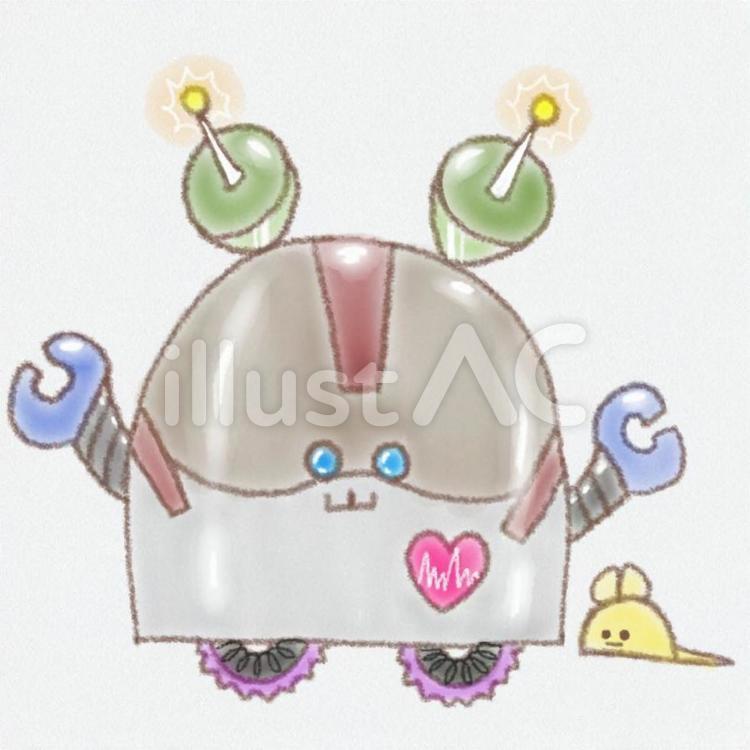 こちろん　ろぼっと ロボット,機械,未来のイラスト素材