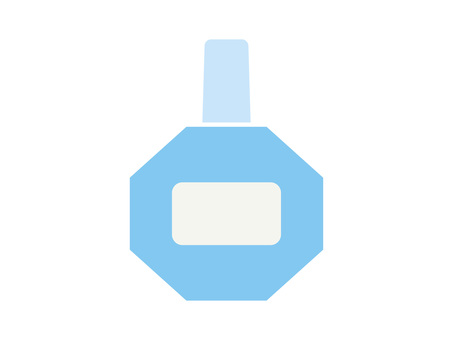 目薬のアイコン/ブルー