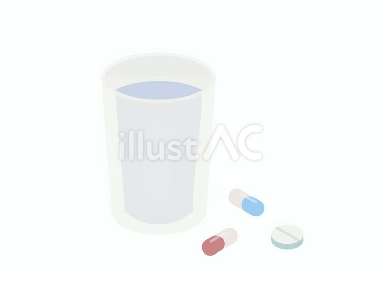 水と薬 水,水分,飲み物のイラスト素材