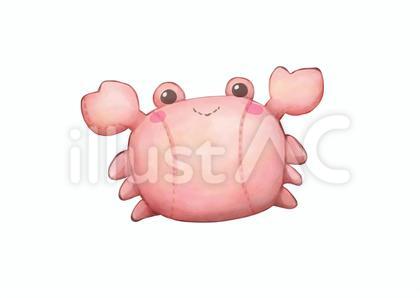 カニ ぬいぐるみイラスト