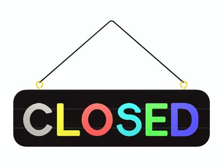 メッセージボード　CLOSED メッセージボード,closed,閉店,お知らせ,クローズド,告知,文字のイラスト素材