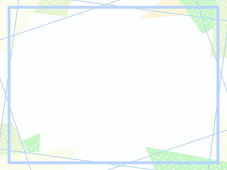 フレーム（三角ドット柄04） フレーム,枠,デザイン,三角形,ライン,柄,ドット,素材,背景,シンプルのイラスト素材