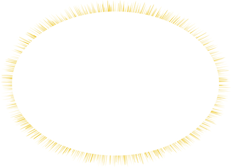 【吹き出し】ウニフラッシュフレーム（黄）