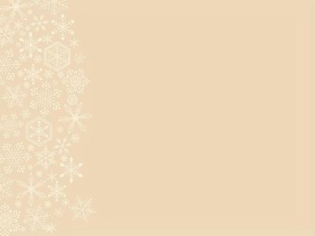 クリスマス背景・雪の結晶デザイン　黄 クリスマス,冬,背景,雪,雪の結晶,キラキラ,手描き,フレーム,光,星のイラスト素材