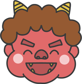 口をあけてにっこり笑う赤鬼のイラスト 口をあけてにっこり笑う赤鬼のイラスト 赤鬼,節分,にっこり,赤,生き物,キャラクター,角,顔,髪の毛,ほっぺのイラスト素材