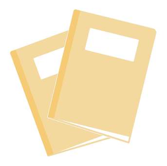Illustration, esta, caderno, livro, 