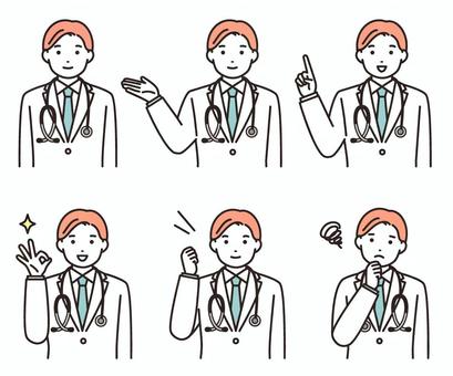 남성 의사 세트, JPG, PNG 및 AI 남성 의사 세트, 의사, 닥터, 화이트, JPG, PNG 및 AI