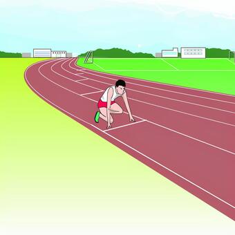 Athletics runner competition, land, runner, competition, JPG and AI