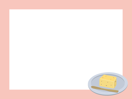 皿に載った芋ようかん　フレームピンク 芋ようかん,ようかん,和菓子,さつまいも,フレーム,枠,背景,秋の味覚,秋,芋のイラスト素材