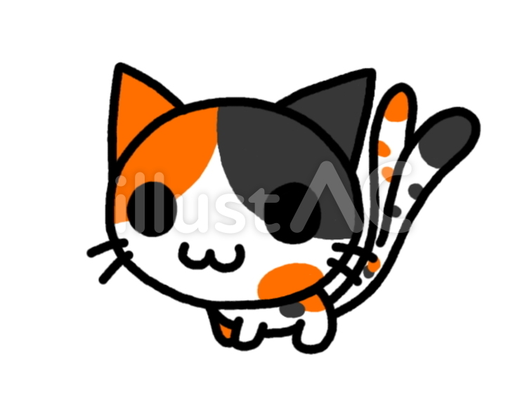 猫又　三毛猫 猫又,おばけ,オバケのイラスト素材