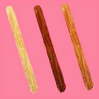 チュロス 食べ物,チュロス,映画館,屋台,遊園地,小麦粉,揚げ物,粉砂糖,スイーツ,プレーンのイラスト素材