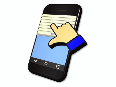 スマホ　シャッターで防犯対策 スマートフォン,スマホ,セキュリティ,シャッター,防犯,安全,安心,生活,指,スワイプのイラスト素材