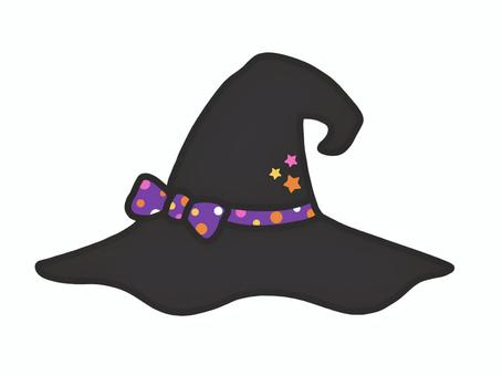 ハロウィン カラフルな魔女の帽子 ハロウィン,帽子,ハット,魔女,かわいい,リボン,ドット,柄,星,子供向けのイラスト素材