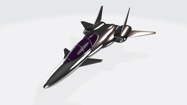 カナード翼＋デルタ翼のメタリック偵察機③ 戦闘機,偵察機,コックピット,ライト,ジェット,ブースター,パワーノズル,垂直尾翼,デルタ翼,前進翼のイラスト素材