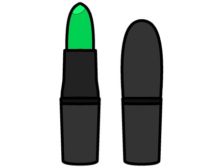 green lipstick icon, , JPG and PNG