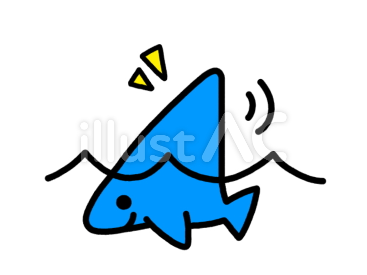 さめもどき　青 魚,動物,海のイラスト素材