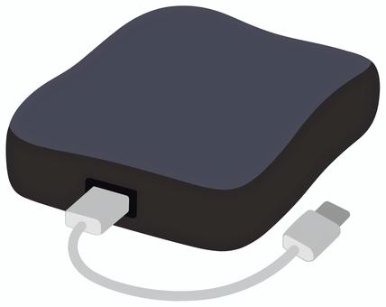モバイルバッテリー（膨張・変形） モバイルバッテリー,パワーバンク,充電器,電池,シンプル,膨張,変形,挿絵,危険,アイコンのイラスト素材