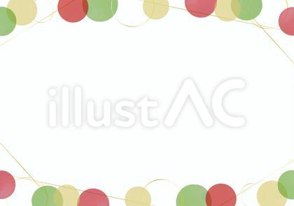 クリスマスカラーのお洒落なフレーム
