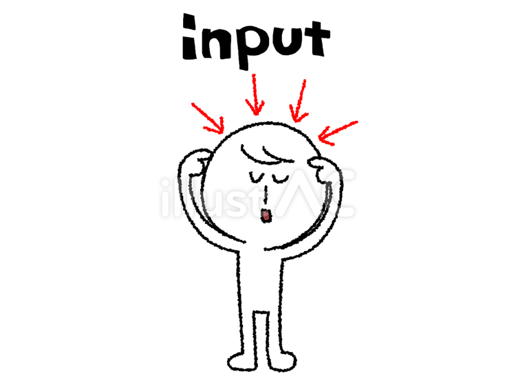 input インプット,文字絵,英語のイラスト素材