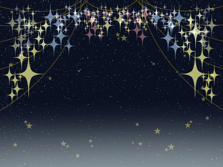 星の光と魔法の調律【2】星奏の序章 スピリチュアル,星,神秘的,ヒーリング,幻想的,夜,キラキラ,背景素材,ミステリアス,黒のイラスト素材