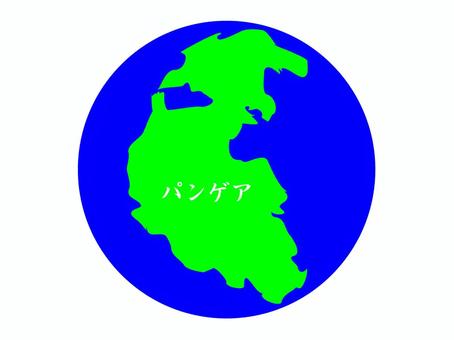 パンゲア大陸 パンゲア,大陸,地球,昔,巨大大陸のイラスト素材