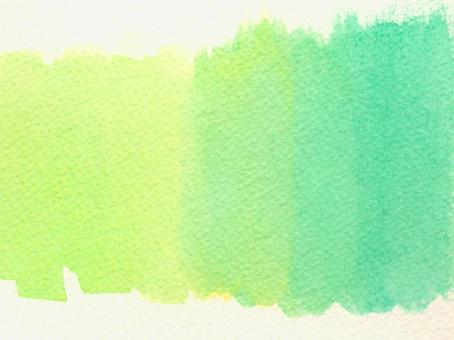 Summer color two-color gradation green, wallpaper, hand drawn, watercolor, JPG and PNG