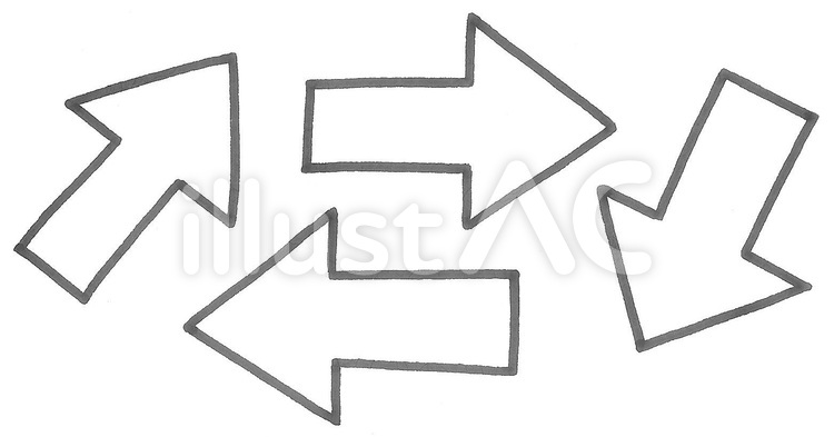 矢印　arrow 矢印,やじるし,指すのイラスト素材