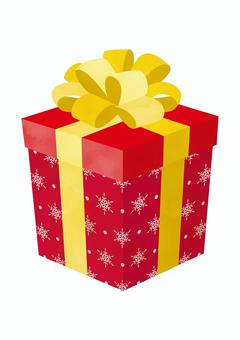 クリスマスのプレゼントボックス7 クリスマスのプレゼントボックス7 プレゼントボックス,クリスマス,赤,リボン,ボウリボン,ポンポンボウ,黄色,記念日,誕生日,バースデープレゼントのイラスト素材