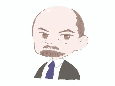 レーニン レーニン,ウラジーミル・レーニン,ロシア,ソ連,ソビエト連邦,ロシア革命,共産主義,社会主義,人物,歴史のイラスト素材