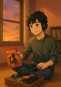 推しレコードを聴く夕暮れ
