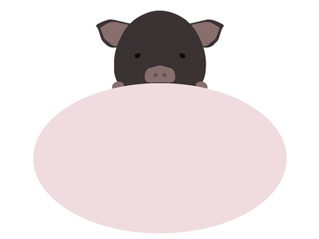 Oval_pig, , JPG, PNG and AI