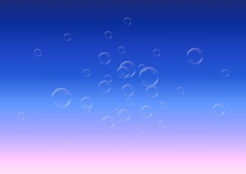 青とピンクのしゃぼん玉背景 しゃぼん玉,背景,グラデーション,青,ピンク,幻想,やさしい,パステル,爽やか,光のイラスト素材