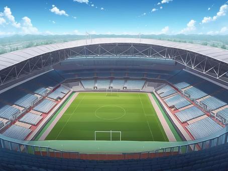 Illustration, football, arena, sports, 