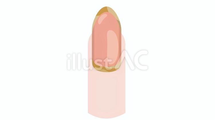ピンク色のネイルをした指先 ネイル,つけ爪,ピンクのイラスト素材