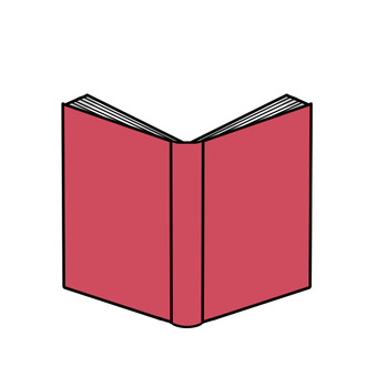 本 本,読書,小説,勉強,図書館,シンプルのイラスト素材