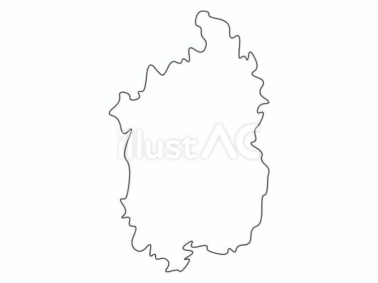 地図・滋賀（線のみ） 地図,日本,地域のイラスト素材