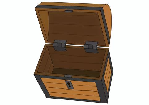 空の宝箱 空の宝箱 宝箱,空箱,千両箱,木箱,お宝のイラスト素材